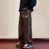 Hearujoy Men's Sweatpants Vintage Y2K Clothes Corduroy Harajuku Jogging Casual Trousers Wide Leg Pants Streetwear Plus Size Male Clothing